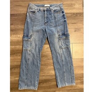 Vervet by Flying Monkey High Rise Dad Cargo Jeans‎ Size 29